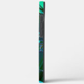 Abstracte groene weilanddelen en blauwe lucht, gek Case-Mate iPhone case (Achterkant / Links)