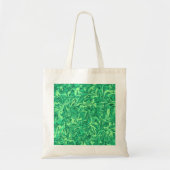 Abstracte groene wervelkolom tote bag (Voorkant)