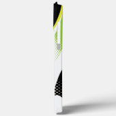 Abstracte groene witte en zwarte curve Case-Mate iPhone case (Achterkant / Links)