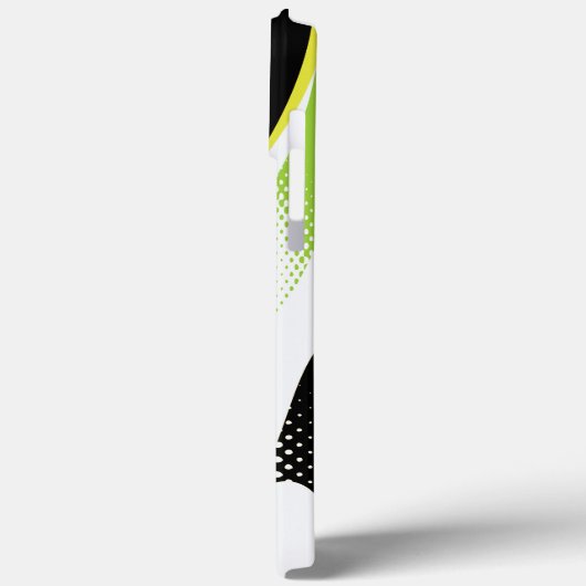 Abstracte groene witte en zwarte curve Case-Mate iPhone case (Achterkant / Links)