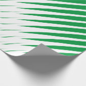 Abstracte Groene Witte Kunst Palmbladeren Patronen Cadeaupapier (Hoek)