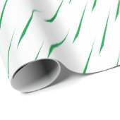 Abstracte Groene Witte Kunst Palmbladeren Patronen Cadeaupapier (Rol Hoek)