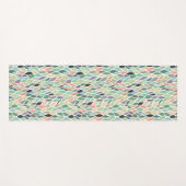 Abstracte Groenen Pattern Yoga Oefening Vloermat Yogamat (Voorkant (horizontaal))