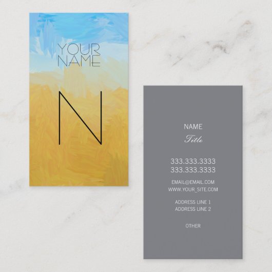 Abstracte groep visitekaartje (Voorkant / Achterkant)