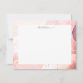 Abstracte Grond van de Zware Waterverf Gepersonali Notitiekaartje (Voorkant)