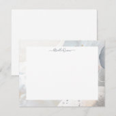 Abstracte Grond van de Zware Waterverf Gepersonali Notitiekaartje (Voorkant / Achterkant)