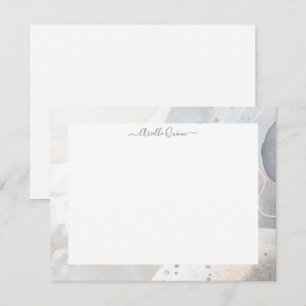 Abstracte Grond van de Zware Waterverf Gepersonali Notitiekaartje