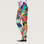 Abstracte Groovy Colorful 1 Capri-Leggings Leggings (Links)