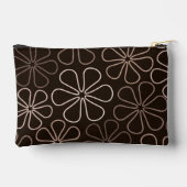 Abstracte grote bloemcontouren Browns & Creams Etui (Achterkant)
