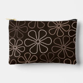 Abstracte grote bloemcontouren Browns & Creams Etui (Voorkant)