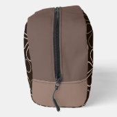 Abstracte grote bloemcontouren Browns & Creams Toilettasje (Rechts)