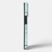 Abstracte grote bloemcontouren BWG + eendenei blau Case-Mate iPhone Case (Achterkant / Rechts)