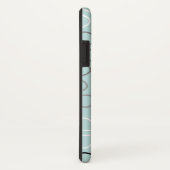 Abstracte grote bloemcontouren BWG + eendenei blau Case-Mate iPhone Case (Achterkant/rechts)
