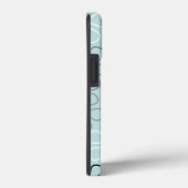 Abstracte grote bloemcontouren BWG + eendenei blau Case-Mate iPhone Case (Achterkant / Rechts)