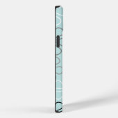 Abstracte grote bloemcontouren BWG + eendenei blau Case-Mate iPhone Case (Achterkant / Rechts)