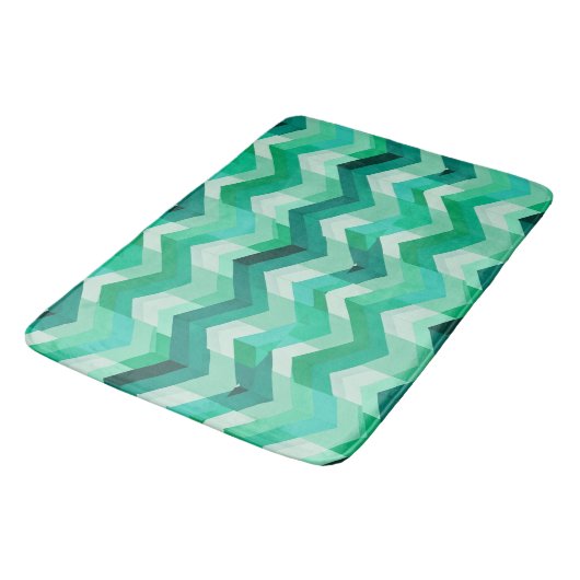 Abstracte grote Chevron Badmat (Gekanteld)