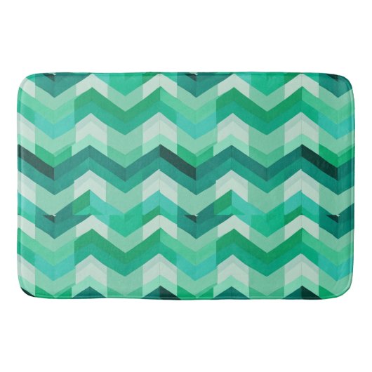 Abstracte grote Chevron Badmat (Voorkant)