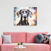 "Abstracte Grote Deen" Canvas Afdruk (Insitu (Woonkamer))