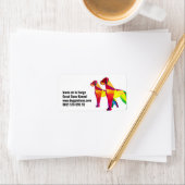 Abstracte grote hond Great Dane Etiket (Insitu)