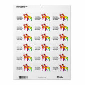 Abstracte grote hond Great Dane Etiket (Full Sheet)