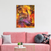 Abstracte grotschildering - rechthoekige canvas ku (Insitu (Woonkamer))