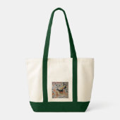 Abstracte grotschildering tote bag (Achterkant)