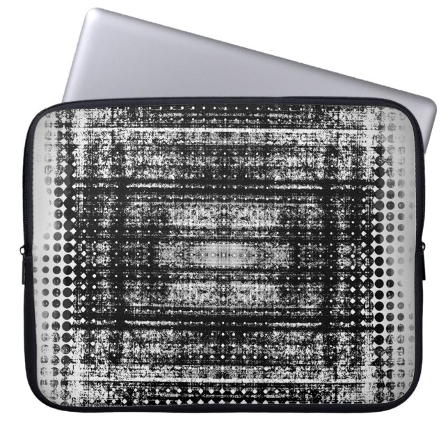 abstracte grunge background patternabstract, gerij laptop sleeve (Voorkant)