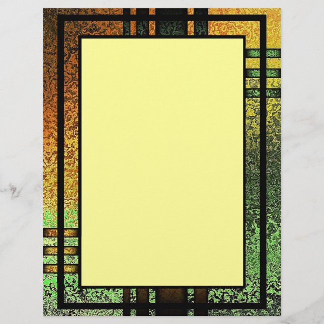 Abstracte Grunge Framed Letterhead (Voorkant)