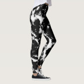 Abstracte Grunge Marble - Black and White Collecti Leggings (Rechts)