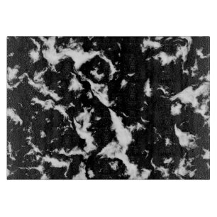 Abstracte Grunge Marble - zwart en wit Snijplank