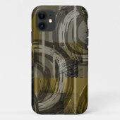 Abstracte grunge, monochroom bruin Case-Mate iPhone case (Achterkant)