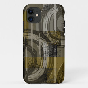 Abstracte grunge, monochroom bruin Case-Mate iPhone case