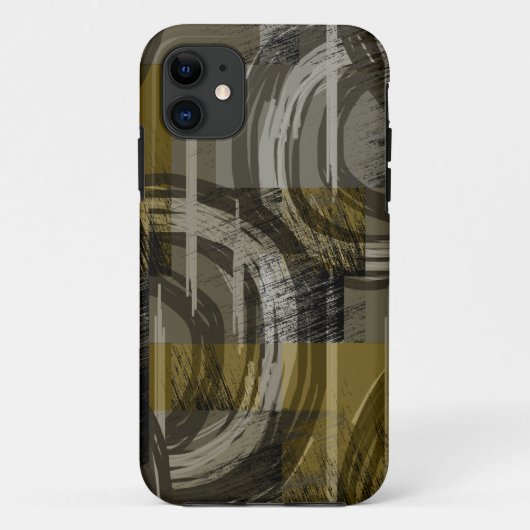 Abstracte grunge, monochroom bruin Case-Mate iPhone case (Achterkant)