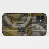 Abstracte grunge, monochroom bruin Case-Mate iPhone case (Achterkant (horizontaal))