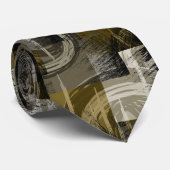 Abstracte grunge, monochroom bruin stropdas (Opgerold)
