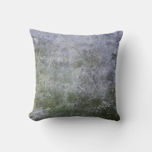 Abstracte Grunge Moss Covered Concrete Wandtextuur Kussen