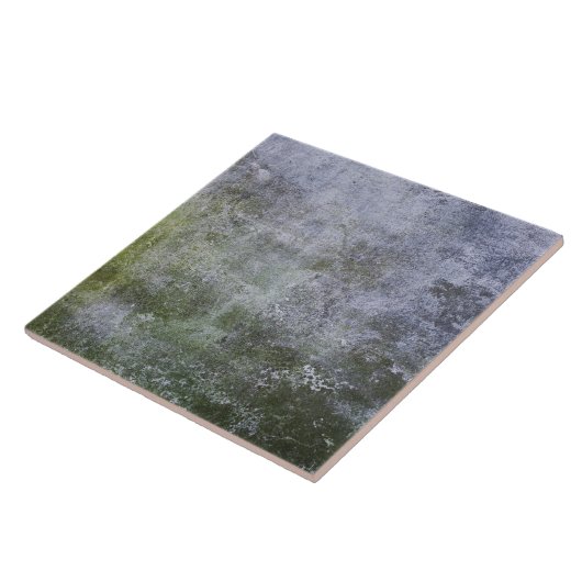 Abstracte Grunge Moss Covered Stone Wall textuur Tegeltje (Zijkant)