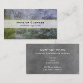 Abstracte Grunge Moss Covered Stone Wall textuur Visitekaartje (Voorkant / Achterkant)