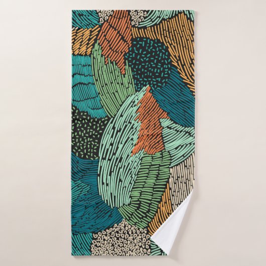 Abstracte Grunge: naadloos patroonontwerp. Badhanddoek (Badhanddoek)