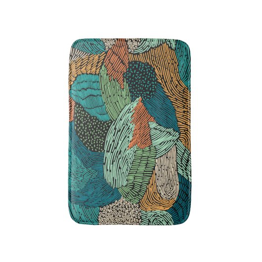 Abstracte Grunge: naadloos patroonontwerp. Badmat (Voorkant Verticaal)