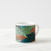 Abstracte Grunge: naadloos patroonontwerp. Espresso Kop (Voorkant rechts)