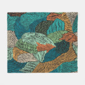 Abstracte Grunge: naadloos patroonontwerp. Fleece Deken (Voorkant (Horizontaal))