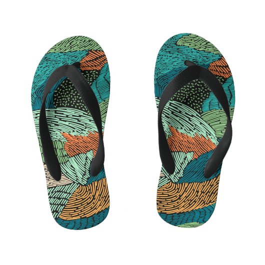 Abstracte Grunge: naadloos patroonontwerp. Kinder Teenslippers (Voetbed)