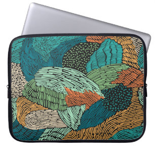 Abstracte Grunge: naadloos patroonontwerp. Laptop Sleeve