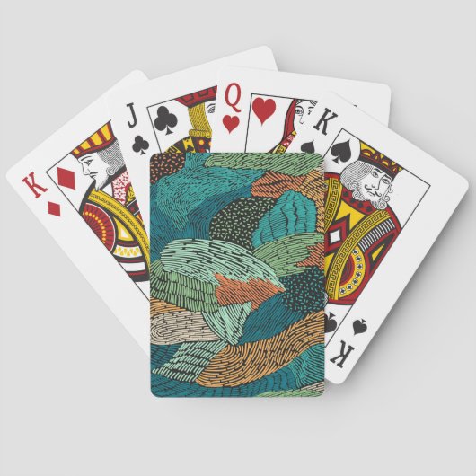 Abstracte Grunge: naadloos patroonontwerp. Pokerkaarten (Achterkant)