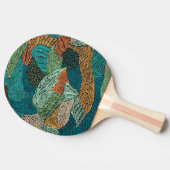 Abstracte Grunge: naadloos patroonontwerp. Tafeltennisbatje (Zijkant)