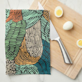 Abstracte Grunge: naadloos patroonontwerp. Theedoek (Quarter Fold)