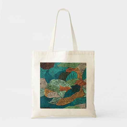 Abstracte Grunge: naadloos patroonontwerp. Tote Bag (Voorkant)