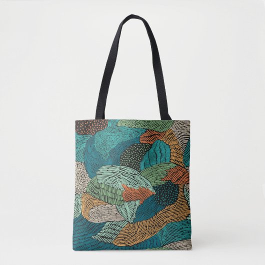 Abstracte Grunge: naadloos patroonontwerp. Tote Bag (Voorkant)