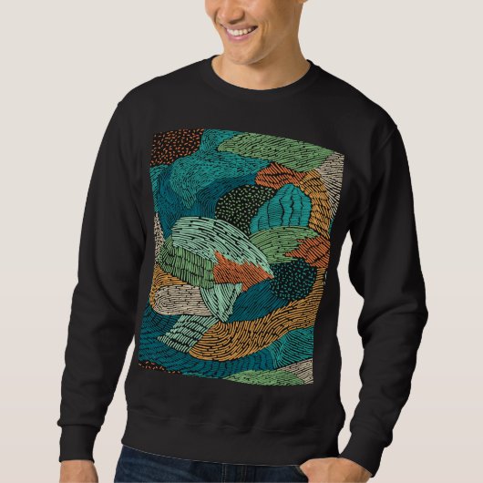 Abstracte Grunge: naadloos patroonontwerp. Trui (Voorkant)